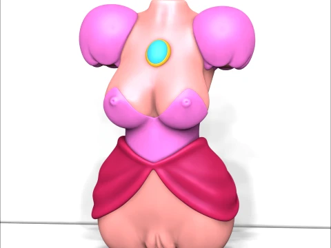 Fantasy Masturbators Peach with molds 3D Print Model