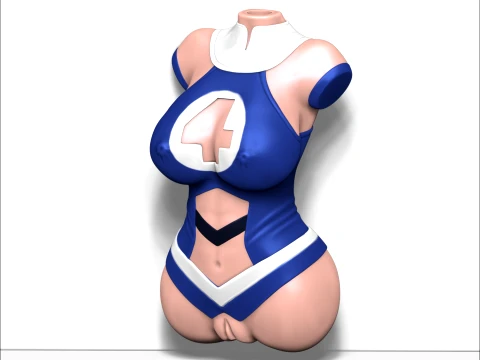 Fantasy Masturbators SUE STORM with molds 3D Print Model