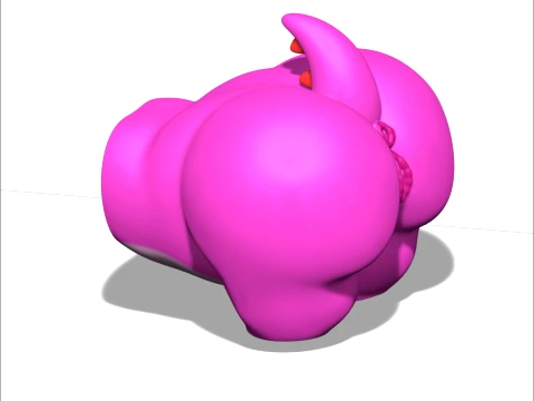 Masturbators Birdo with mold 3D Print Model