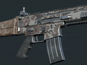 scar l camo 3D Модель