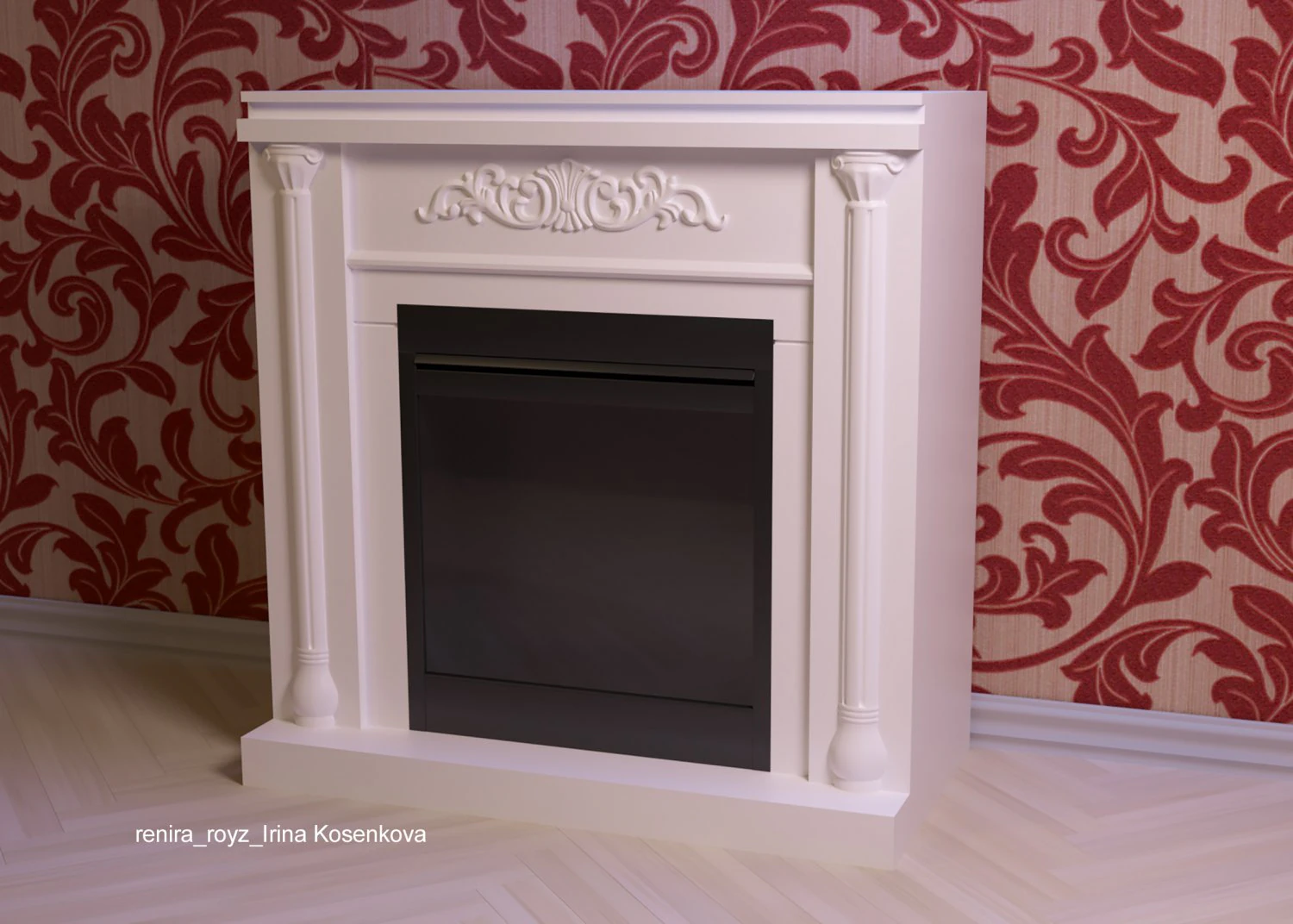 fireplace 3D Model .c4d .max .obj .3ds .fbx .stl .blend 