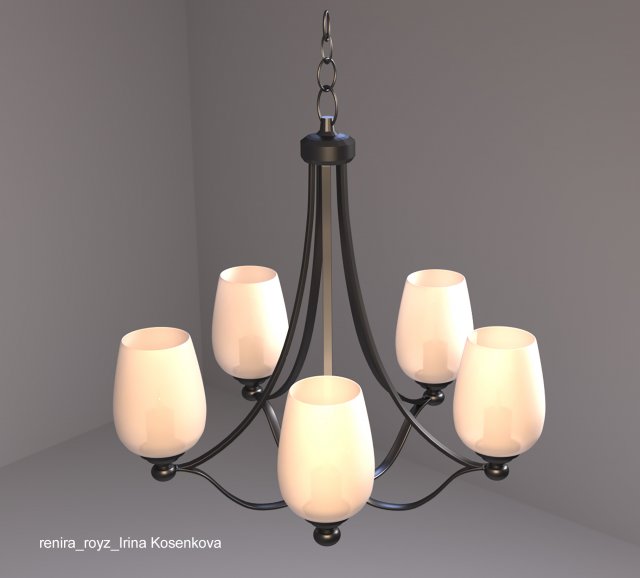 chandelier 3D Model .c4d .max .obj .3ds .fbx .stl .blend 