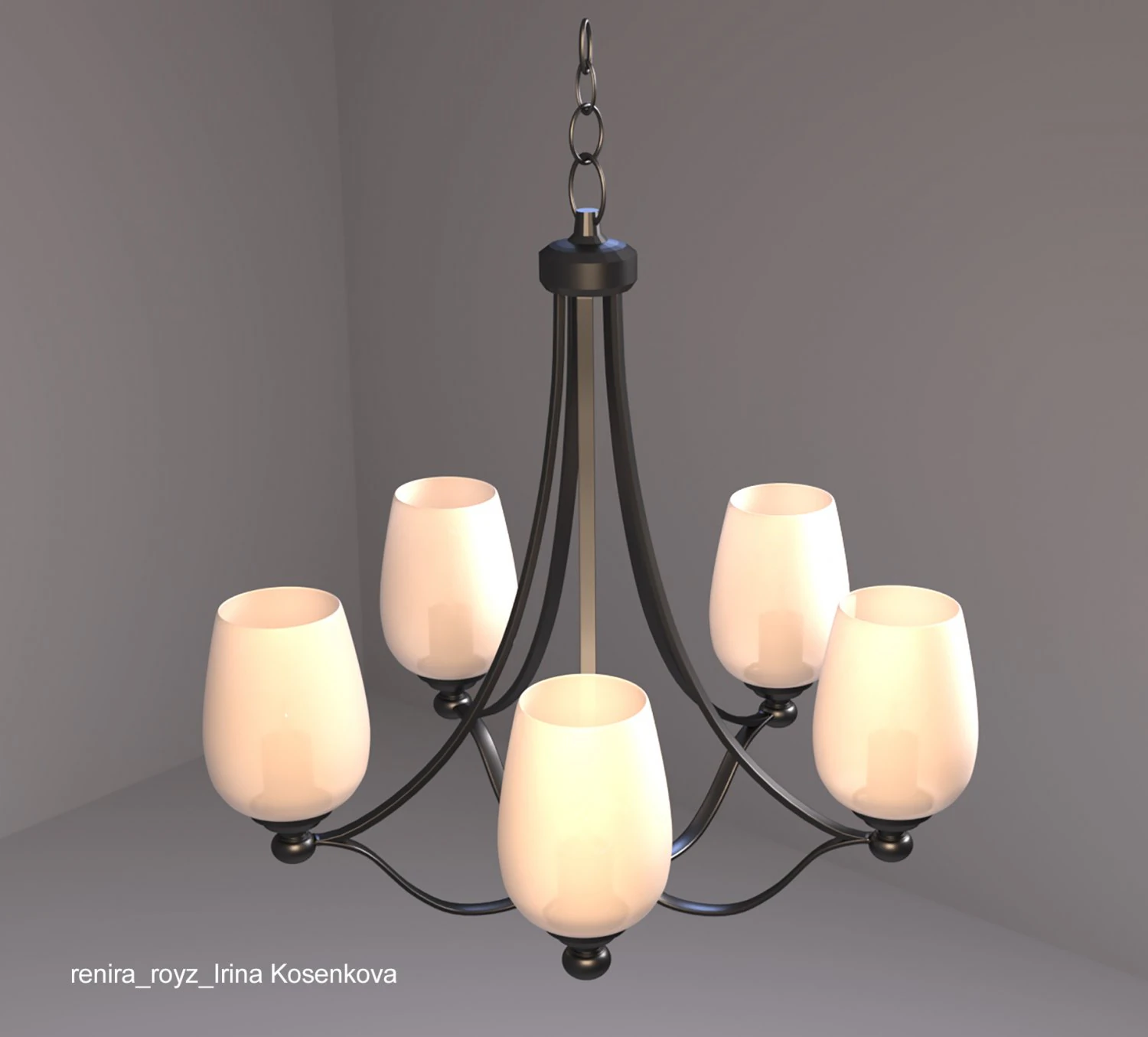 chandelier 3D Model .c4d .max .obj .3ds .fbx .stl .blend 