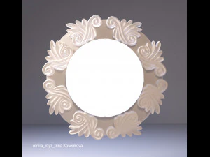 bas-relief lamp 3D Model