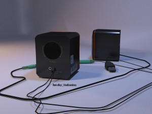 loudspeakers 3D मॉडल
