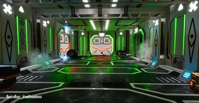 modular sci fi corridor 3D Model .c4d .max .obj .3ds .fbx .stl .blend 