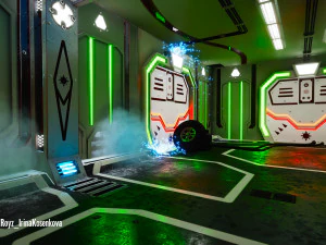 modular sci fi corridor 3D Model