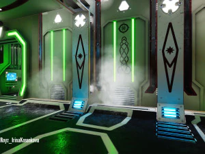 modular sci fi corridor 3D Model