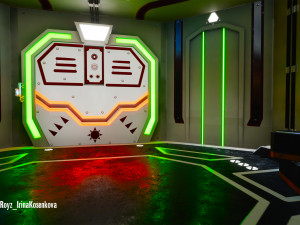 modular sci fi corridor 3D Model