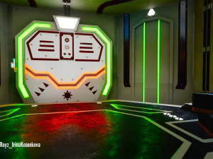 modular sci fi corridor 3D Model