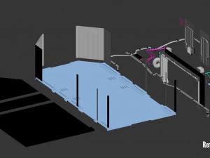 modular sci fi corridor 3D Model