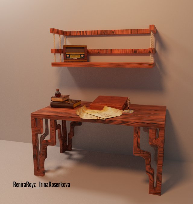 the wizards desktop 3Dモデル .c4d .max .obj .3ds .fbx .stl .blend 