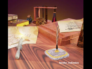 the wizards desktop 3D Model
