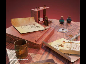 the wizards desktop 3D Model