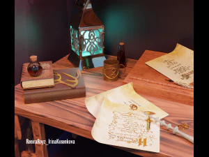 the wizards desktop 3D Model