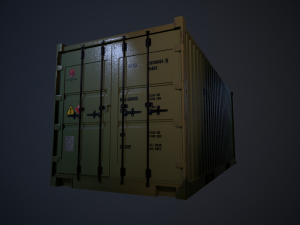 realistic shipping containers collection 3D मॉडल