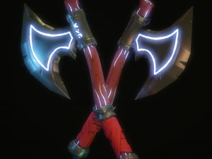 Hacha estilizada Modelo 3D