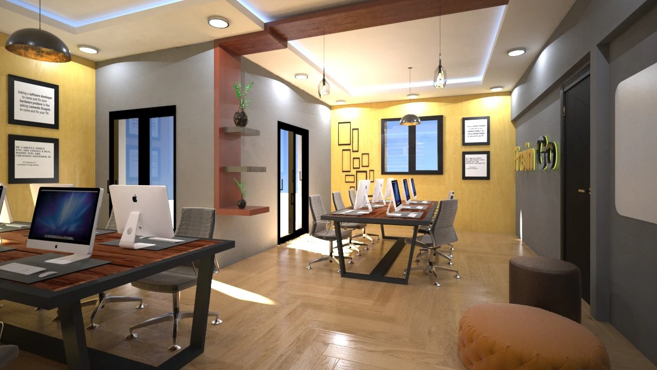 office interior design 3D Model .c4d .max .obj .3ds .fbx .stl .blend 
