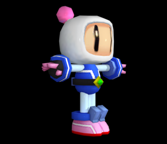 bomberman white level 1 armor Modelo 3D .c4d .max .obj .3ds .fbx .stl .blend