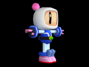 bomberman white level 1 armor Modelo 3D