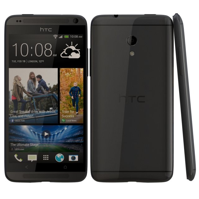 htc desire 700 black 3D Model .c4d .max .obj .3ds .fbx .stl .blend 