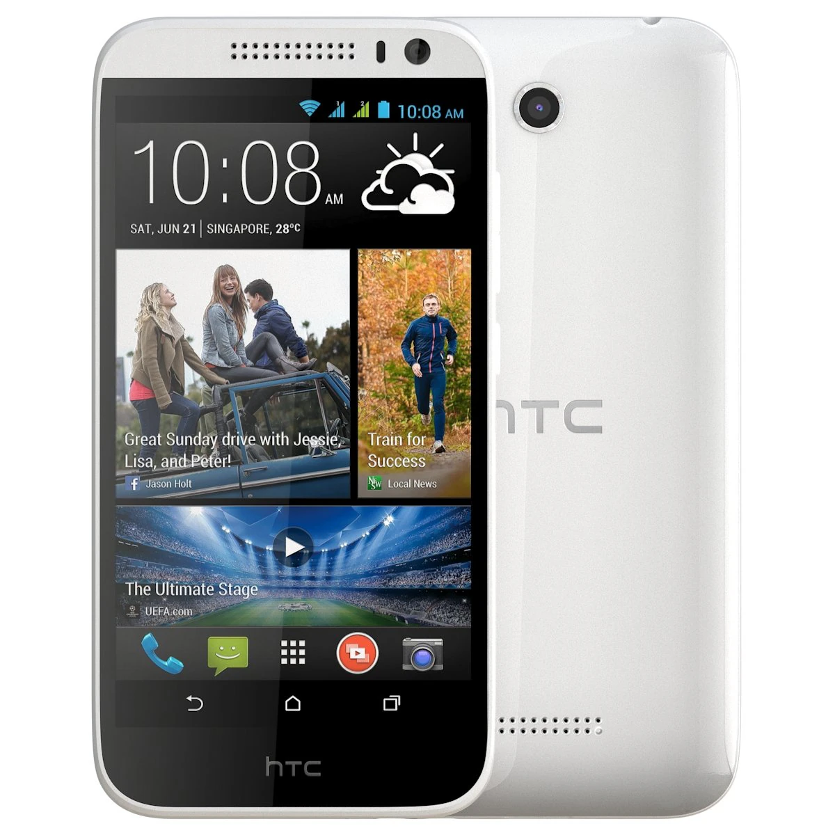 htc desire 616 white 3D Model .c4d .max .obj .3ds .fbx .stl .blend 
