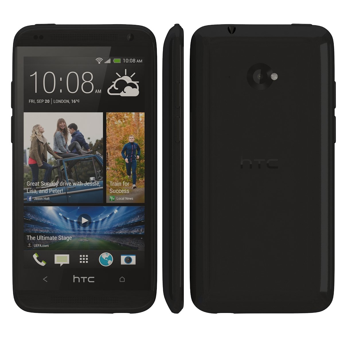 htc desire 601 black 3D Модель in Телефоны 3DExport