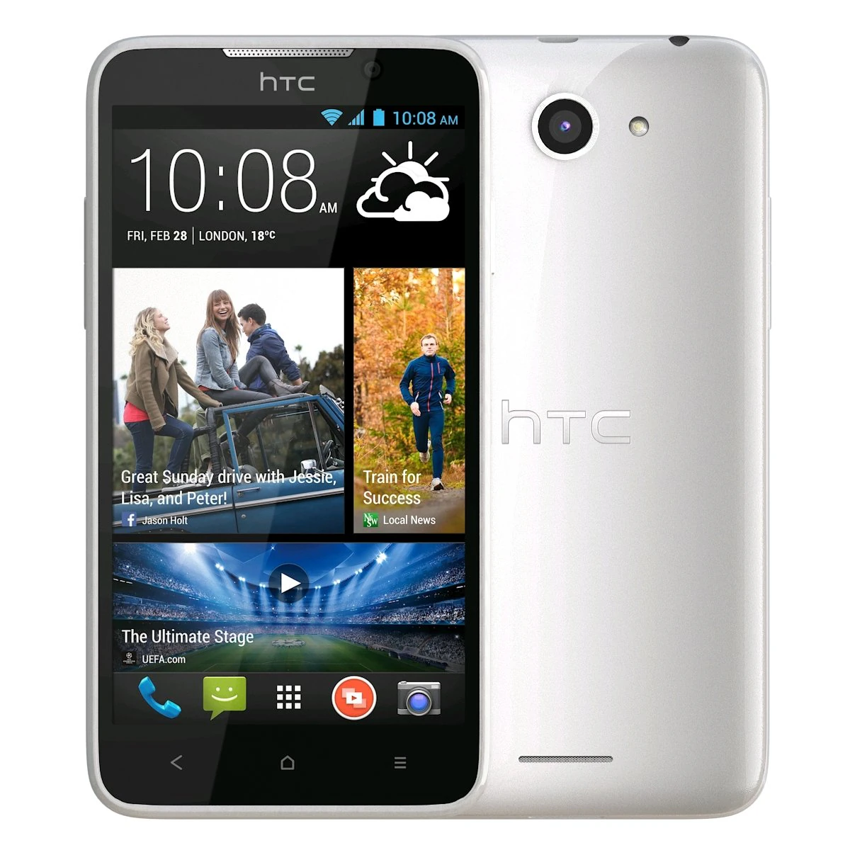 htc desire 516 white 3D Model .c4d .max .obj .3ds .fbx .stl .blend 