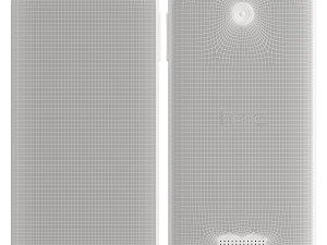 htc desire 510 vanilla white Modelo 3D