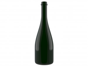 bottle of wine collection 3D Model