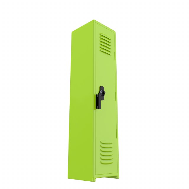 locker green 3D Model .c4d .max .obj .3ds .fbx .stl .blend 