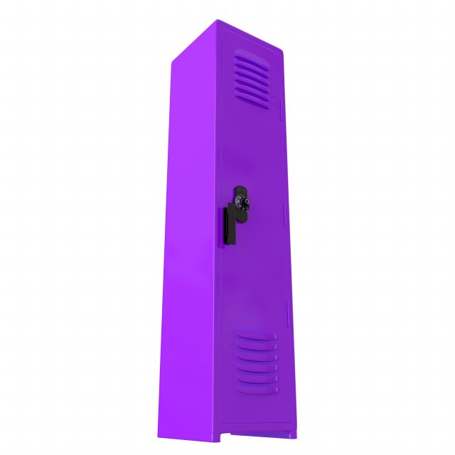 locker purple 3D Model .c4d .max .obj .3ds .fbx .stl .blend 