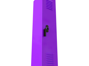 locker purple Modèle 3D