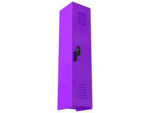 locker purple 3D Model