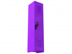 locker purple 3D Model