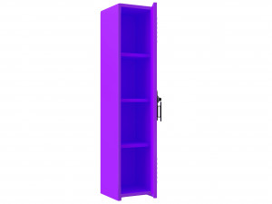 locker purple 3D Model