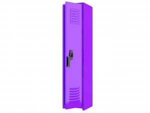 locker purple 3D Model