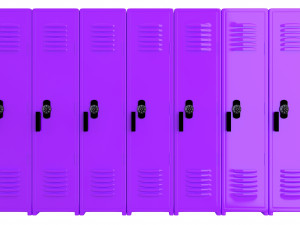 locker purple 3D Model