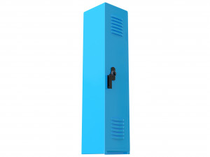 locker cyan 3D 모델