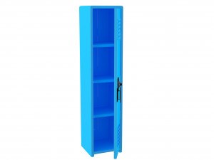 locker cyan 3D 모델