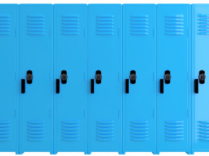 locker cyan 3D 모델