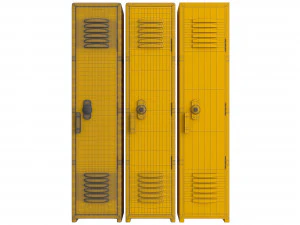 locker cyan 3D Model