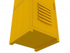 locker cyan 3D Model