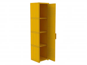 locker cyan 3D Model