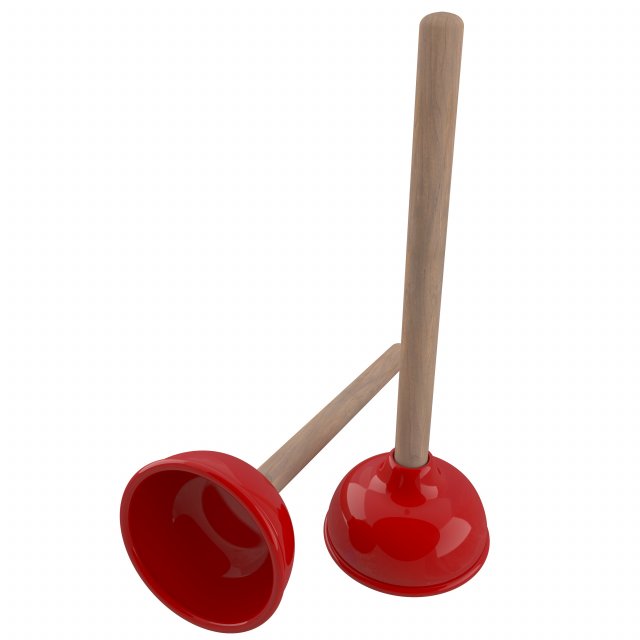 plunger 3D Модель .c4d .max .obj .3ds .fbx .stl .blend 