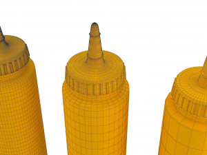 condiment bottles Model 3D