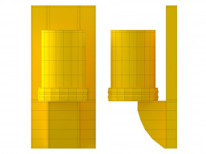 candle wall sconce 3D 모델