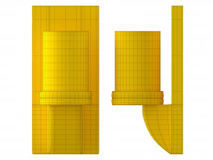 candle wall sconce 3D 모델