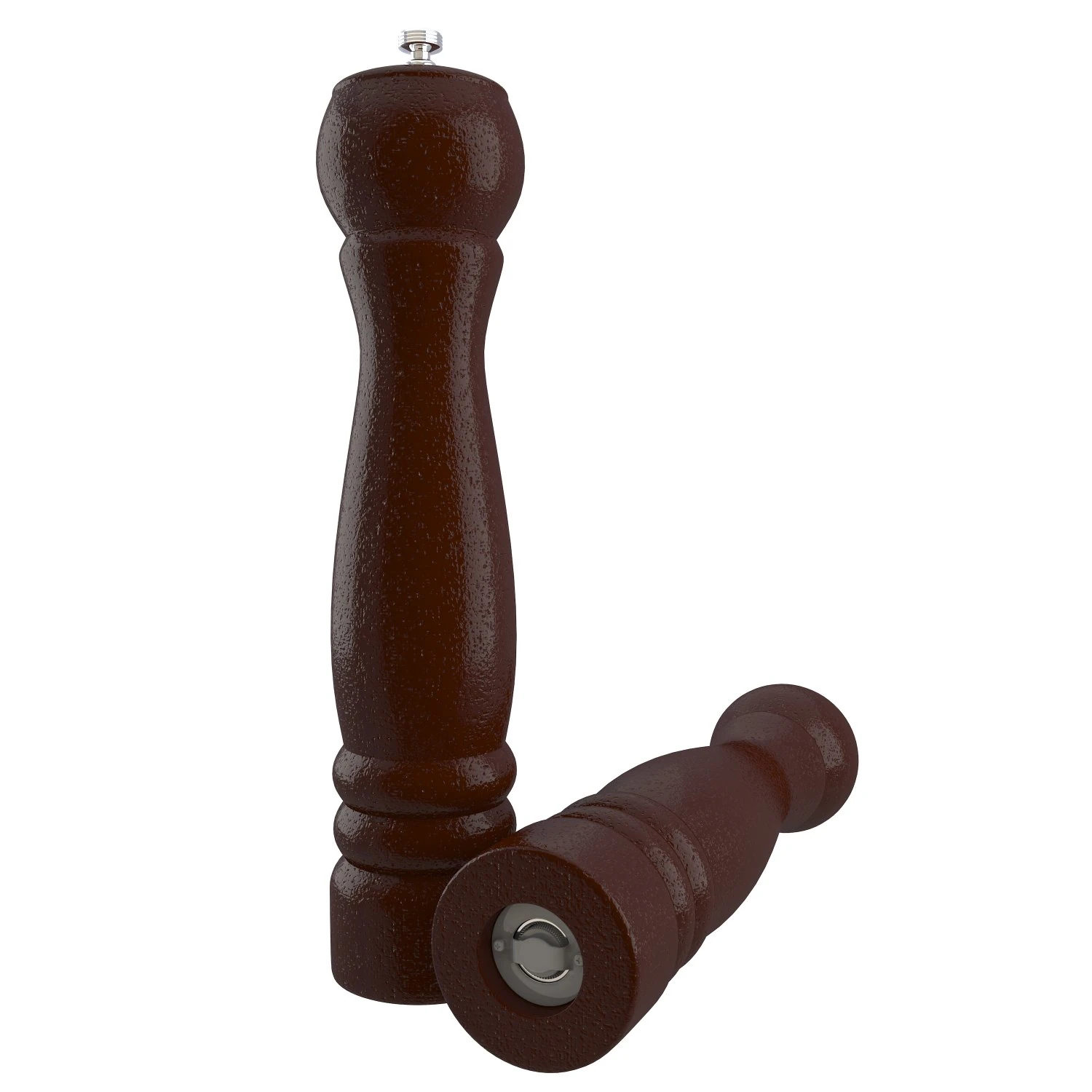 wood pepper mills 3D Model .c4d .max .obj .3ds .fbx .stl .blend