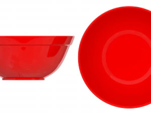rote Schalen 3D Modell